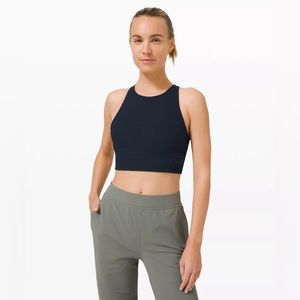 Lululemon Energy Bra High Neck Long Line Rib